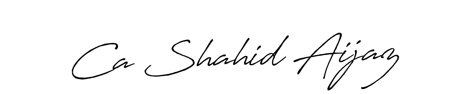 How to Draw Ca Shahid Aijaz signature style? Antro_Vectra_Bolder is a latest design signature styles for name Ca Shahid Aijaz. Ca Shahid Aijaz signature style 7 images and pictures png
