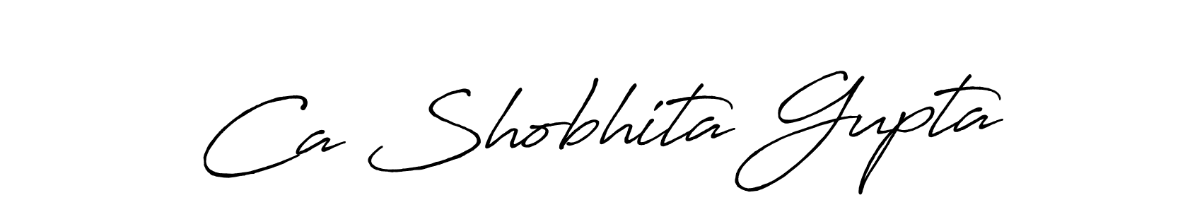 if you are searching for the best signature style for your name Ca Shobhita Gupta. so please give up your signature search. here we have designed multiple signature styles  using Antro_Vectra_Bolder. Ca Shobhita Gupta signature style 7 images and pictures png