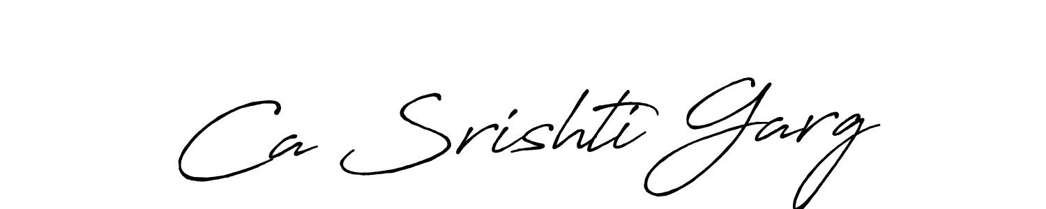 It looks lik you need a new signature style for name Ca Srishti Garg. Design unique handwritten (Antro_Vectra_Bolder) signature with our free signature maker in just a few clicks. Ca Srishti Garg signature style 7 images and pictures png