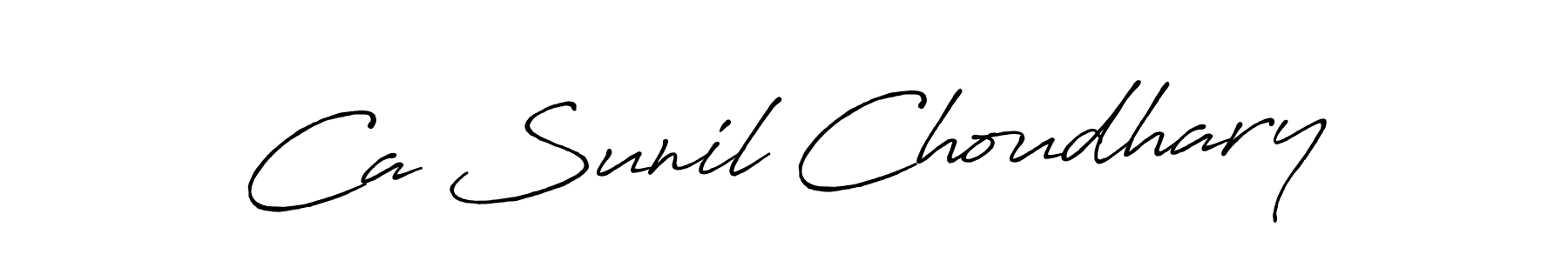 It looks lik you need a new signature style for name Ca Sunil Choudhary. Design unique handwritten (Antro_Vectra_Bolder) signature with our free signature maker in just a few clicks. Ca Sunil Choudhary signature style 7 images and pictures png