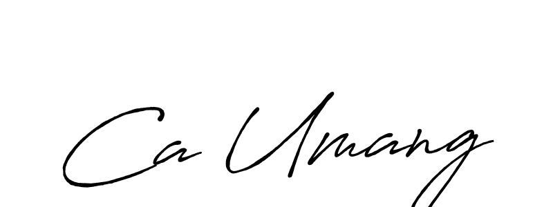 Also You can easily find your signature by using the search form. We will create Ca Umang name handwritten signature images for you free of cost using Antro_Vectra_Bolder sign style. Ca Umang signature style 7 images and pictures png