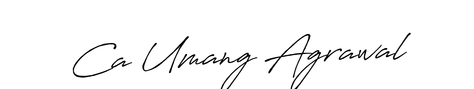 Similarly Antro_Vectra_Bolder is the best handwritten signature design. Signature creator online .You can use it as an online autograph creator for name Ca Umang Agrawal. Ca Umang Agrawal signature style 7 images and pictures png