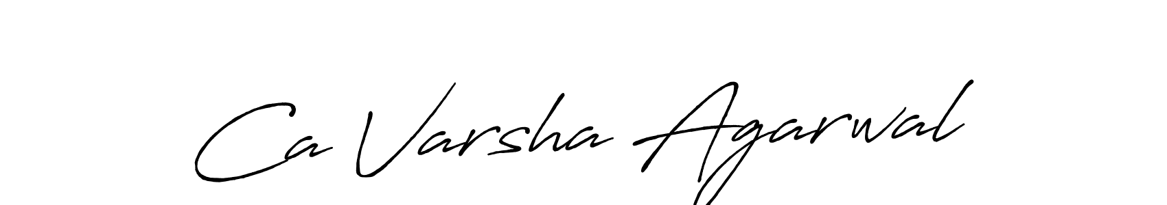 if you are searching for the best signature style for your name Ca Varsha Agarwal. so please give up your signature search. here we have designed multiple signature styles  using Antro_Vectra_Bolder. Ca Varsha Agarwal signature style 7 images and pictures png