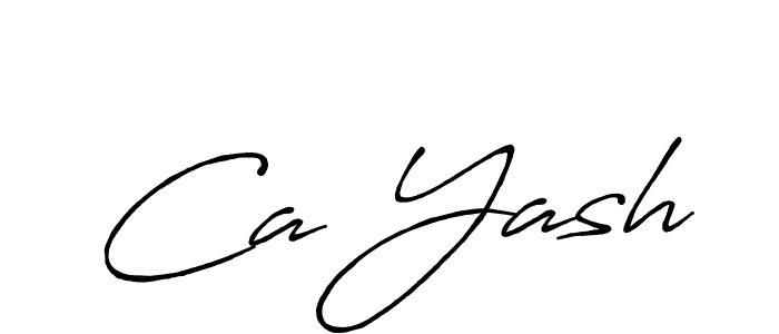 Design your own signature with our free online signature maker. With this signature software, you can create a handwritten (Antro_Vectra_Bolder) signature for name Ca Yash. Ca Yash signature style 7 images and pictures png