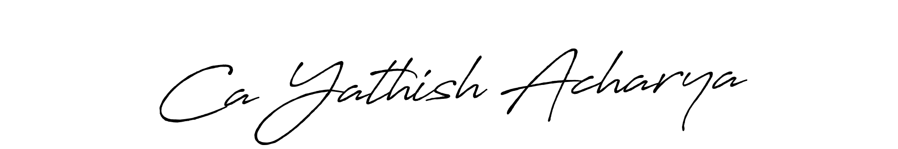How to Draw Ca Yathish Acharya signature style? Antro_Vectra_Bolder is a latest design signature styles for name Ca Yathish Acharya. Ca Yathish Acharya signature style 7 images and pictures png
