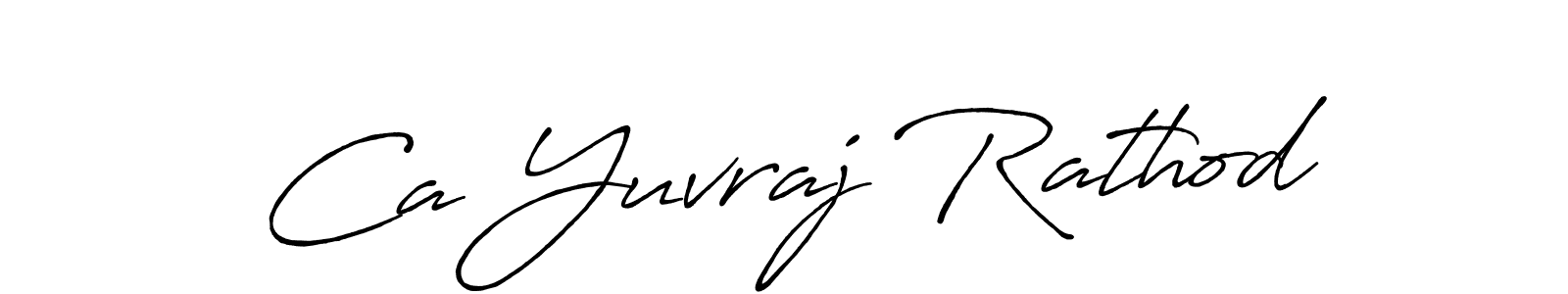 Design your own signature with our free online signature maker. With this signature software, you can create a handwritten (Antro_Vectra_Bolder) signature for name Ca Yuvraj Rathod. Ca Yuvraj Rathod signature style 7 images and pictures png
