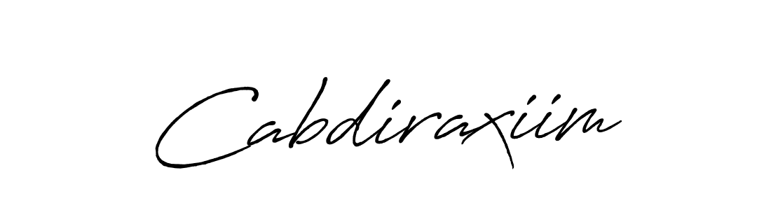 Use a signature maker to create a handwritten signature online. With this signature software, you can design (Antro_Vectra_Bolder) your own signature for name Cabdiraxiim. Cabdiraxiim signature style 7 images and pictures png