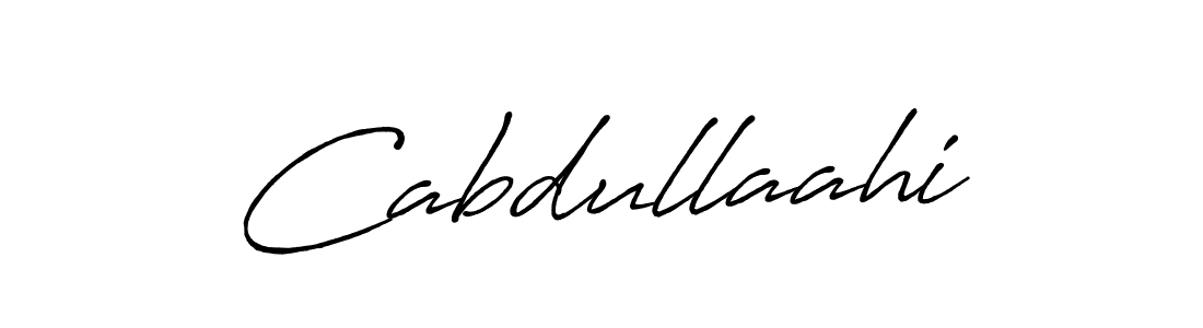 Cabdullaahi stylish signature style. Best Handwritten Sign (Antro_Vectra_Bolder) for my name. Handwritten Signature Collection Ideas for my name Cabdullaahi. Cabdullaahi signature style 7 images and pictures png