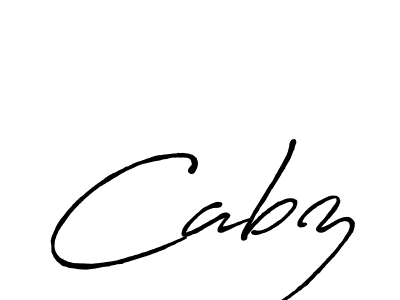 The best way (Antro_Vectra_Bolder) to make a short signature is to pick only two or three words in your name. The name Cabz include a total of six letters. For converting this name. Cabz signature style 7 images and pictures png