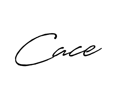 Cace stylish signature style. Best Handwritten Sign (Antro_Vectra_Bolder) for my name. Handwritten Signature Collection Ideas for my name Cace. Cace signature style 7 images and pictures png