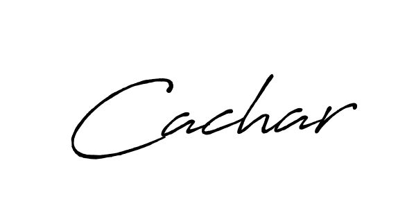 How to make Cachar signature? Antro_Vectra_Bolder is a professional autograph style. Create handwritten signature for Cachar name. Cachar signature style 7 images and pictures png