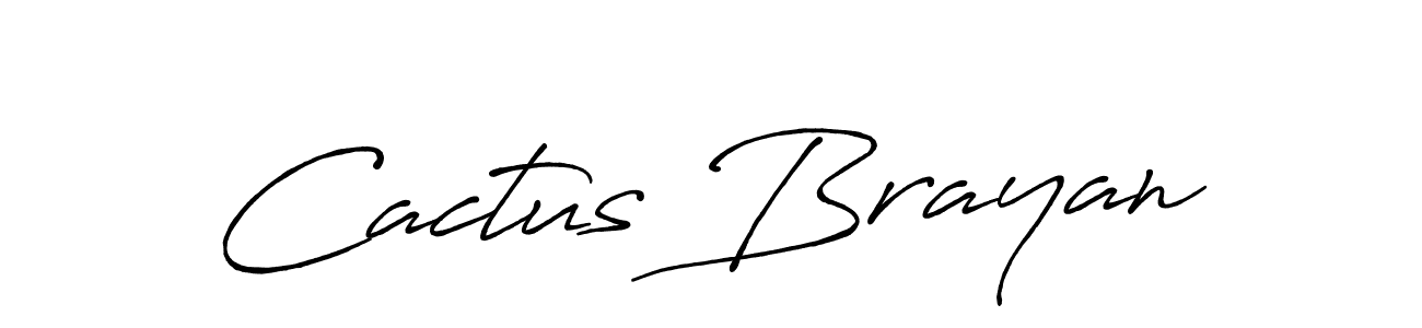 Use a signature maker to create a handwritten signature online. With this signature software, you can design (Antro_Vectra_Bolder) your own signature for name Cactus Brayan. Cactus Brayan signature style 7 images and pictures png