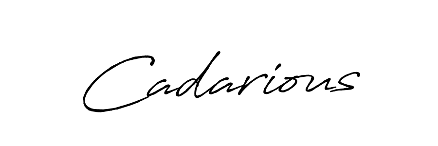 How to make Cadarious name signature. Use Antro_Vectra_Bolder style for creating short signs online. This is the latest handwritten sign. Cadarious signature style 7 images and pictures png