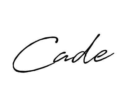 You should practise on your own different ways (Antro_Vectra_Bolder) to write your name (Cade) in signature. don't let someone else do it for you. Cade signature style 7 images and pictures png
