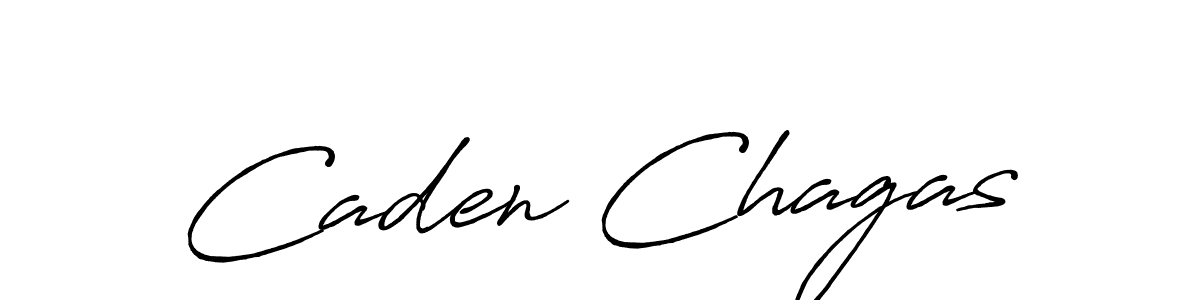 Make a beautiful signature design for name Caden Chagas. With this signature (Antro_Vectra_Bolder) style, you can create a handwritten signature for free. Caden Chagas signature style 7 images and pictures png