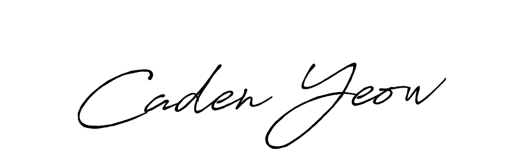 Caden Yeow stylish signature style. Best Handwritten Sign (Antro_Vectra_Bolder) for my name. Handwritten Signature Collection Ideas for my name Caden Yeow. Caden Yeow signature style 7 images and pictures png