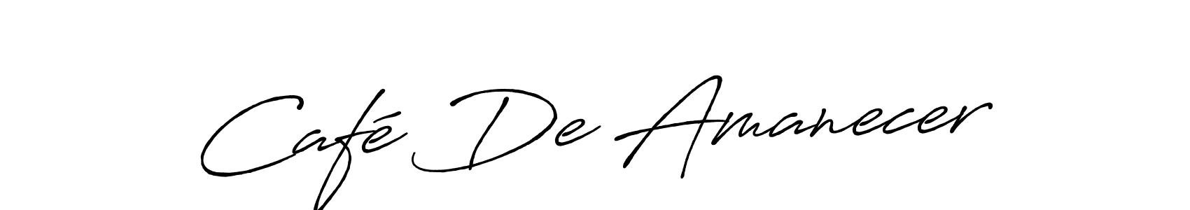 Make a beautiful signature design for name Café De Amanecer. With this signature (Antro_Vectra_Bolder) style, you can create a handwritten signature for free. Café De Amanecer signature style 7 images and pictures png