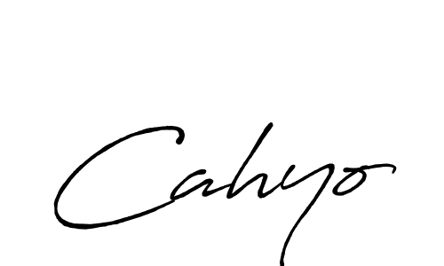 It looks lik you need a new signature style for name Cahyo. Design unique handwritten (Antro_Vectra_Bolder) signature with our free signature maker in just a few clicks. Cahyo signature style 7 images and pictures png