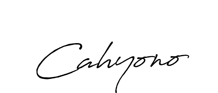 It looks lik you need a new signature style for name Cahyono. Design unique handwritten (Antro_Vectra_Bolder) signature with our free signature maker in just a few clicks. Cahyono signature style 7 images and pictures png