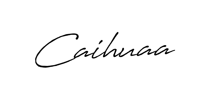 The best way (Antro_Vectra_Bolder) to make a short signature is to pick only two or three words in your name. The name Caihuaa include a total of six letters. For converting this name. Caihuaa signature style 7 images and pictures png