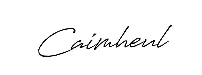 Also we have Caimheul name is the best signature style. Create professional handwritten signature collection using Antro_Vectra_Bolder autograph style. Caimheul signature style 7 images and pictures png