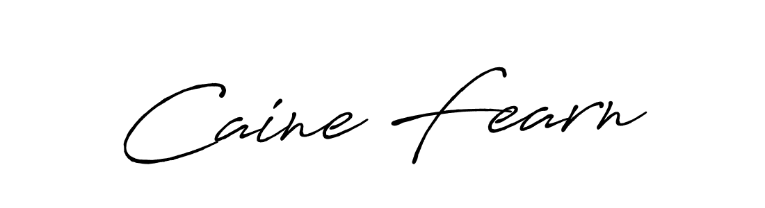 How to make Caine Fearn name signature. Use Antro_Vectra_Bolder style for creating short signs online. This is the latest handwritten sign. Caine Fearn signature style 7 images and pictures png