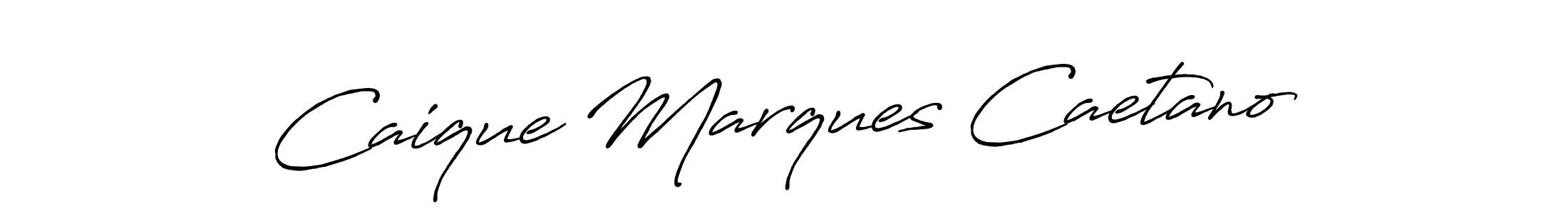 How to make Caique Marques Caetano name signature. Use Antro_Vectra_Bolder style for creating short signs online. This is the latest handwritten sign. Caique Marques Caetano signature style 7 images and pictures png