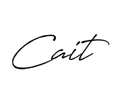 Create a beautiful signature design for name Cait. With this signature (Antro_Vectra_Bolder) fonts, you can make a handwritten signature for free. Cait signature style 7 images and pictures png