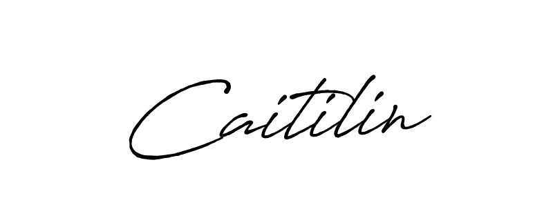 Make a beautiful signature design for name Caitilin. With this signature (Antro_Vectra_Bolder) style, you can create a handwritten signature for free. Caitilin signature style 7 images and pictures png