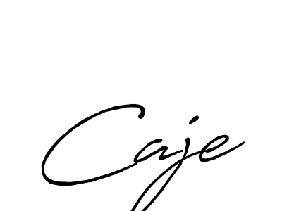 How to make Caje name signature. Use Antro_Vectra_Bolder style for creating short signs online. This is the latest handwritten sign. Caje signature style 7 images and pictures png