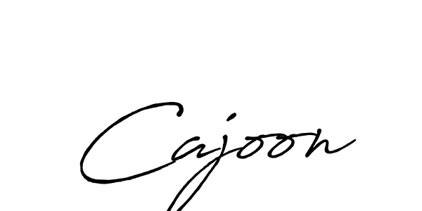 Create a beautiful signature design for name Cajoon. With this signature (Antro_Vectra_Bolder) fonts, you can make a handwritten signature for free. Cajoon signature style 7 images and pictures png