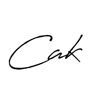 How to make Cak name signature. Use Antro_Vectra_Bolder style for creating short signs online. This is the latest handwritten sign. Cak signature style 7 images and pictures png