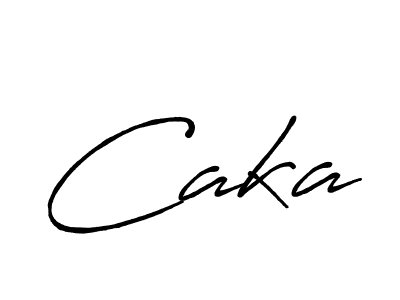 Make a beautiful signature design for name Caka. With this signature (Antro_Vectra_Bolder) style, you can create a handwritten signature for free. Caka signature style 7 images and pictures png