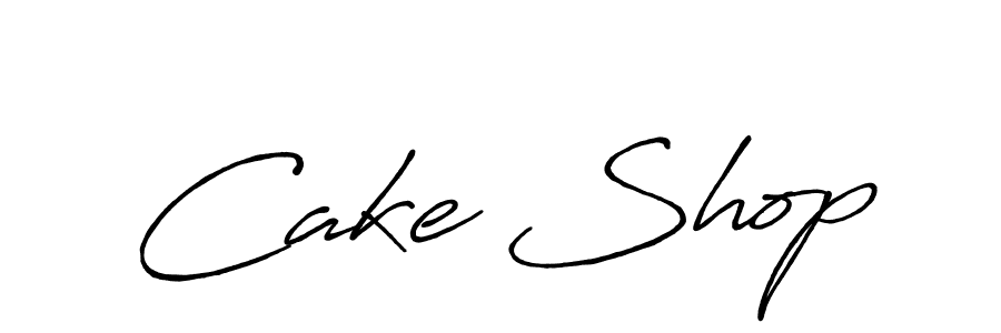 Make a beautiful signature design for name Cake Shop. With this signature (Antro_Vectra_Bolder) style, you can create a handwritten signature for free. Cake Shop signature style 7 images and pictures png