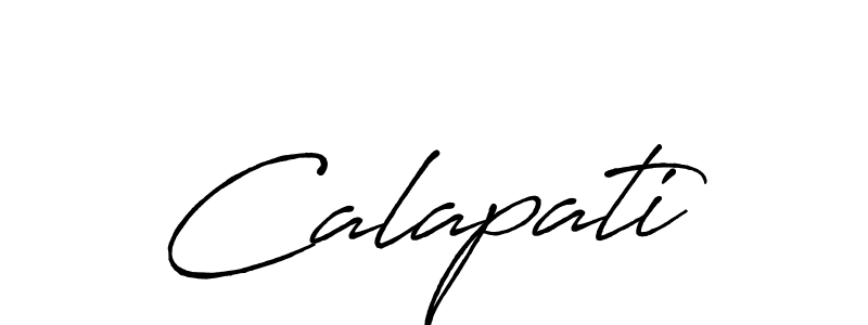 Make a beautiful signature design for name Calapati. With this signature (Antro_Vectra_Bolder) style, you can create a handwritten signature for free. Calapati signature style 7 images and pictures png