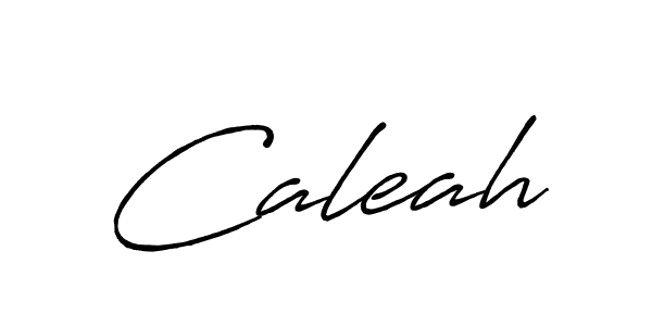 Design your own signature with our free online signature maker. With this signature software, you can create a handwritten (Antro_Vectra_Bolder) signature for name Caleah. Caleah signature style 7 images and pictures png