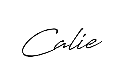 Make a beautiful signature design for name Calie. With this signature (Antro_Vectra_Bolder) style, you can create a handwritten signature for free. Calie signature style 7 images and pictures png