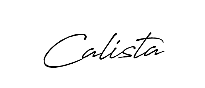 Create a beautiful signature design for name Calista. With this signature (Antro_Vectra_Bolder) fonts, you can make a handwritten signature for free. Calista signature style 7 images and pictures png