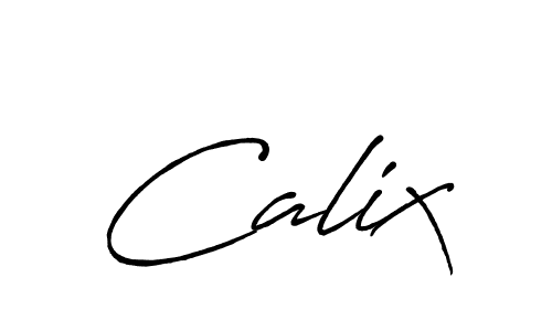 Similarly Antro_Vectra_Bolder is the best handwritten signature design. Signature creator online .You can use it as an online autograph creator for name Calix. Calix signature style 7 images and pictures png