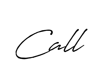 Create a beautiful signature design for name Call. With this signature (Antro_Vectra_Bolder) fonts, you can make a handwritten signature for free. Call signature style 7 images and pictures png