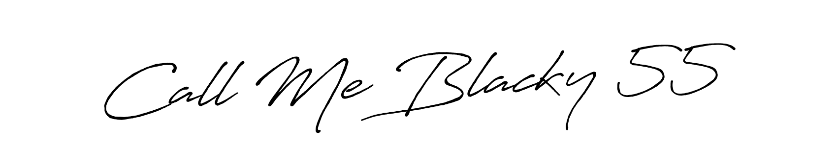 Make a beautiful signature design for name Call Me Blacky 55. With this signature (Antro_Vectra_Bolder) style, you can create a handwritten signature for free. Call Me Blacky 55 signature style 7 images and pictures png