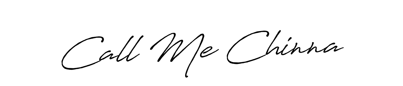 Call Me Chinna stylish signature style. Best Handwritten Sign (Antro_Vectra_Bolder) for my name. Handwritten Signature Collection Ideas for my name Call Me Chinna. Call Me Chinna signature style 7 images and pictures png