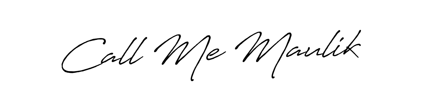 Use a signature maker to create a handwritten signature online. With this signature software, you can design (Antro_Vectra_Bolder) your own signature for name Call Me Maulik. Call Me Maulik signature style 7 images and pictures png