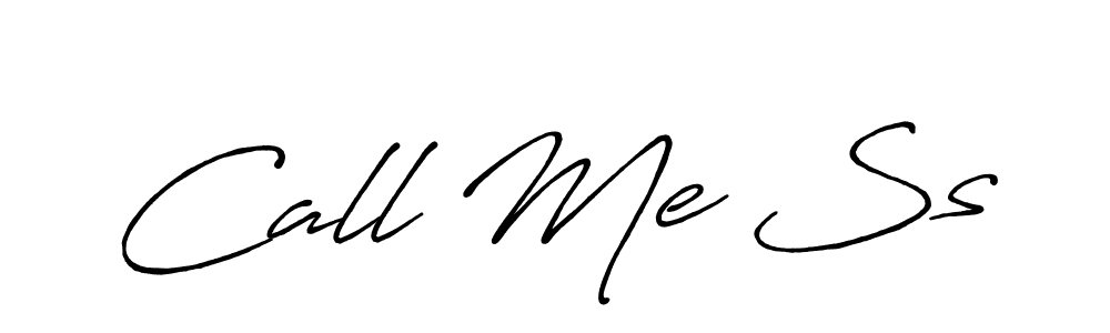 How to make Call Me Ss name signature. Use Antro_Vectra_Bolder style for creating short signs online. This is the latest handwritten sign. Call Me Ss signature style 7 images and pictures png