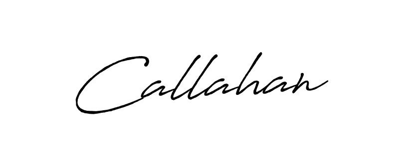Design your own signature with our free online signature maker. With this signature software, you can create a handwritten (Antro_Vectra_Bolder) signature for name Callahan. Callahan signature style 7 images and pictures png