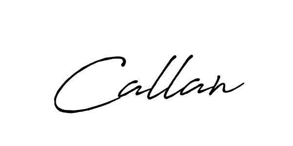 Callan stylish signature style. Best Handwritten Sign (Antro_Vectra_Bolder) for my name. Handwritten Signature Collection Ideas for my name Callan. Callan signature style 7 images and pictures png