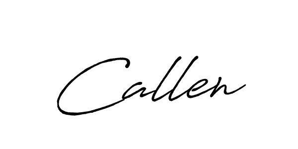 Make a beautiful signature design for name Callen. With this signature (Antro_Vectra_Bolder) style, you can create a handwritten signature for free. Callen signature style 7 images and pictures png