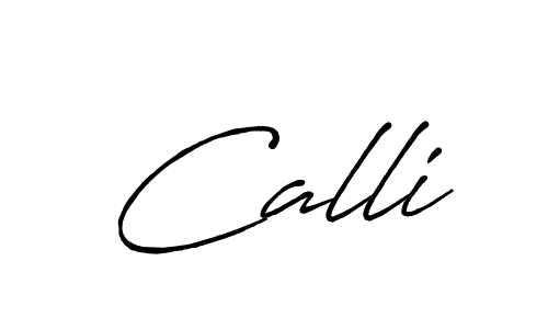 Create a beautiful signature design for name Calli. With this signature (Antro_Vectra_Bolder) fonts, you can make a handwritten signature for free. Calli signature style 7 images and pictures png