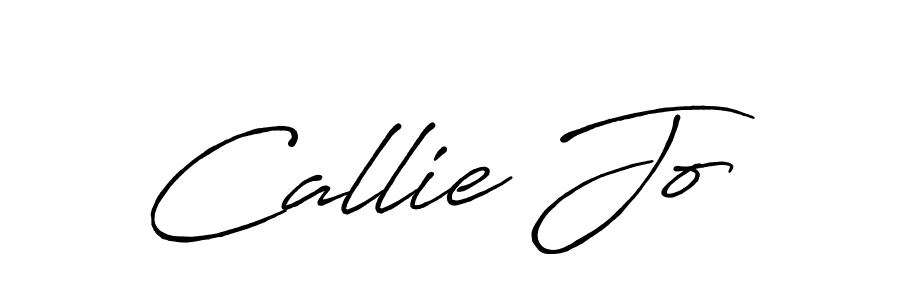 How to make Callie Jo name signature. Use Antro_Vectra_Bolder style for creating short signs online. This is the latest handwritten sign. Callie Jo signature style 7 images and pictures png