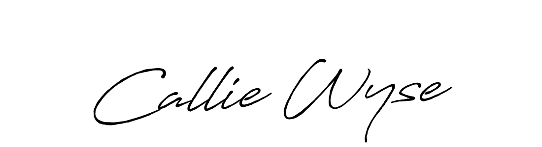 Create a beautiful signature design for name Callie Wyse. With this signature (Antro_Vectra_Bolder) fonts, you can make a handwritten signature for free. Callie Wyse signature style 7 images and pictures png